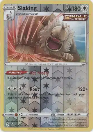 Karta Pokémon - Evolving Skies - 131/203 - Slaking (Reverse Holo)