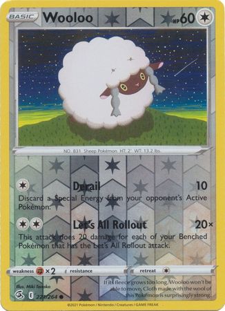 Karta Pokémon - Fusion Strike - 221/264 - Wooloo (Reverse Holo)