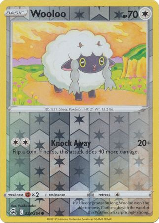 Karta Pokémon - Fusion Strike - 222/264 - Wooloo (Reverse Holo)