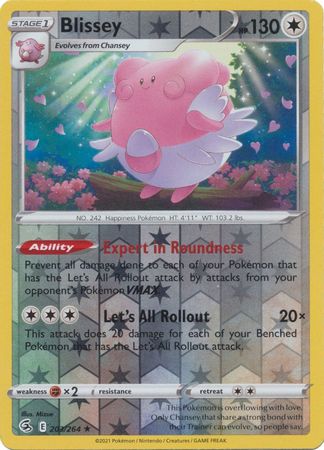 Karta Pokémon - Fusion Strike - 203/264 - Blissey (Reverse Holo)