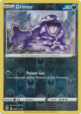 Karta Pokémon - Brilliant Stars - 084/172 - Grimer (Reverse Holo)