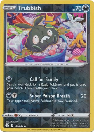 Karta Pokémon - Fusion Strike - 168/264 - Trubbish (Reverse Holo)