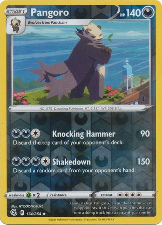Karta Pokémon - Fusion Strike - 174/264 - Pangoro (Reverse Holo)