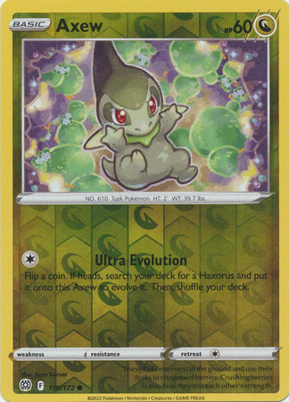 Karta Pokémon - Brilliant Stars - 110/172 - Axew (Reverse Holo)