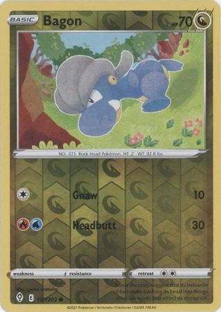 Karta Pokémon - Evolving Skies - 107/203 - Bagon (Reverse Holo)