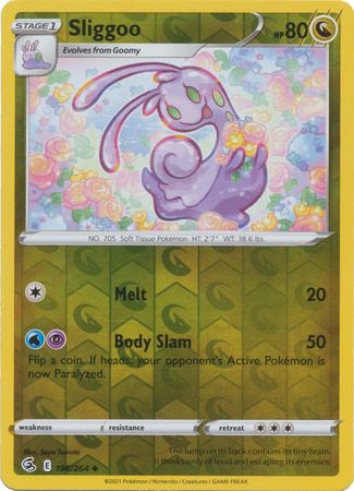 Karta Pokémon - Fusion Strike - 196/264 - Sliggoo (Reverse Holo)