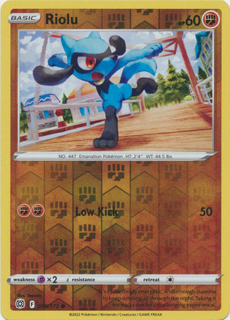 Karta Pokémon - Brilliant Stars - 078/172 - Riolu (Reverse Holo)