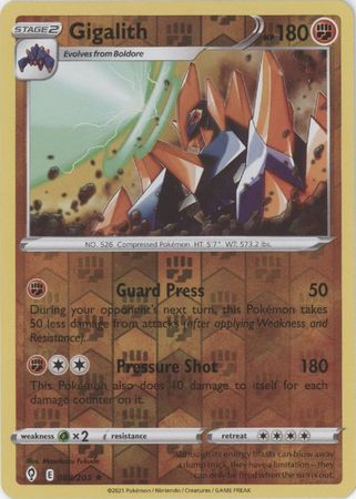 Karta Pokémon - Evolving Skies - 088/203 - Gigalith (Reverse Holo)