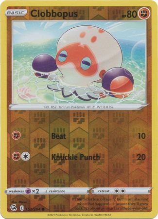 Karta Pokémon - Fusion Strike - 152/264 - Clobbopus (Reverse Holo)