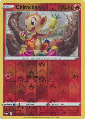 Karta Pokémon - Brilliant Stars - 024/172 - Chimchar (Reverse Holo)