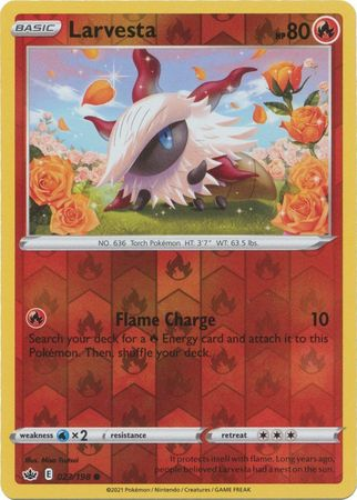 Chilling Reign - 023/198 - Larvesta (Reverse Holo)