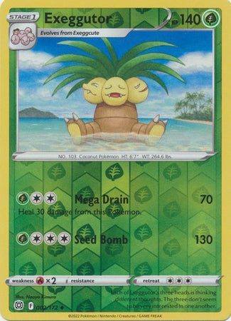 Karta Pokémon - Brilliant Stars - 002/172 - Exeggutor (Reverse Holo)