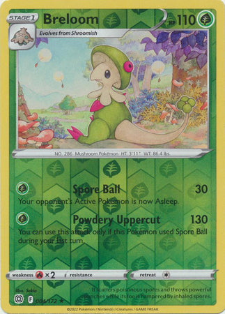 Karta Pokémon - Brilliant Stars - 004/172 - Breloom (Reverse Holo)