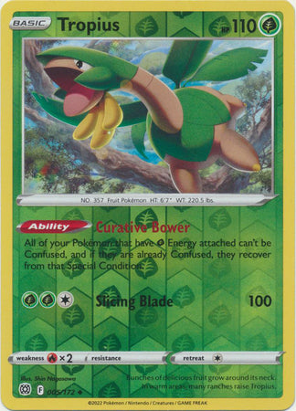 Karta Pokémon - Brilliant Stars - 005/172 - Tropius (Reverse Holo)
