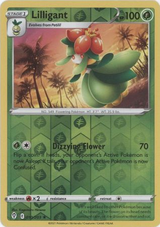 Karta Pokémon - Evolving Skies - 010/203 - Lilligant (Reverse Holo)
