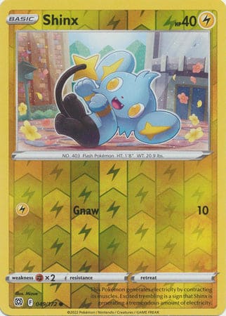 Karta Pokémon - Brilliant Stars - 049/172 - Shinx (Reverse Holo)