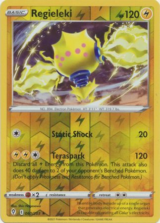 Karta Pokémon - Evolving Skies - 060/203 - Regieleki (Reverse Holo)