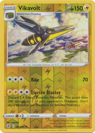 Karta Pokémon - Fusion Strike - 101/264 - Vikavolt (Reverse Holo)