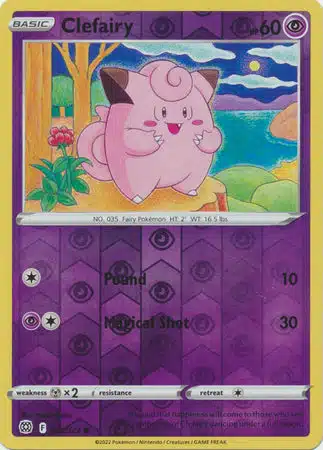 Karta Pokémon - Brilliant Stars - 053/172 - Clefairy (Reverse Holo)