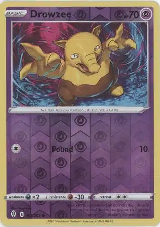 Karta Pokémon - Evolving Skies - 061/203 - Drowzee (Reverse Holo)