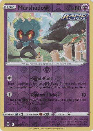 Karta Pokémon - Evolving Skies - 080/203 - Marshadow (Reverse Holo)