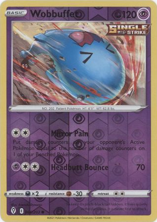 Karta Pokémon - Evolving Skies - 066/203 - Wobbuffet (Reverse Holo)