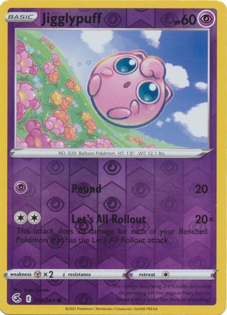 Karta Pokémon - Fusion Strike - 110/264 - Jigglypuff (Reverse Holo)