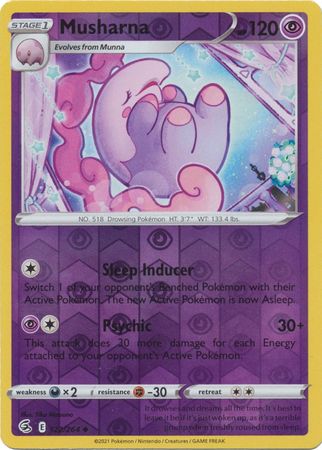 Karta Pokémon - Fusion Strike - 122/264 - Musharna (Reverse Holo)