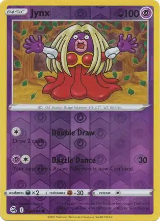 Karta Pokémon - Fusion Strike - 112/264 - Jynx (Reverse Holo)