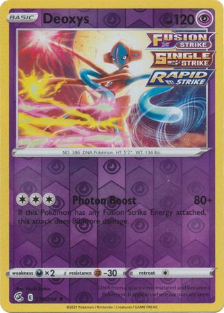Karta Pokémon - Fusion Strike - 120/264 - Deoxys (Reverse Holo)