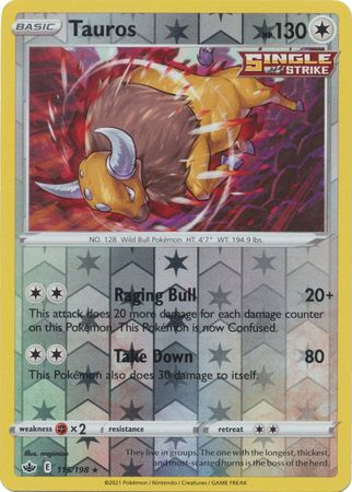Chilling Reign - 115/198 - Tauros (Reverse Holo)