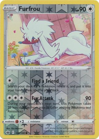 Chilling Reign - 126/198 - Furfrou (Reverse Holo)