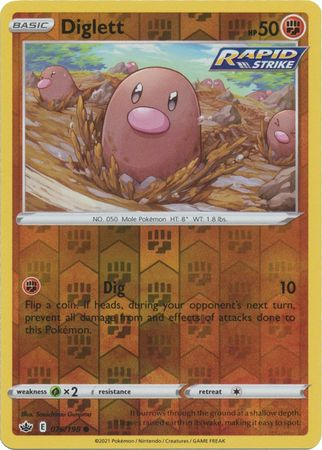 Chilling Reign - 076/198 - Diglett (Reverse Holo)