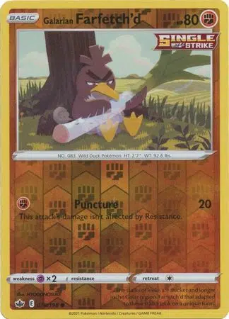 Chilling Reign - 078/198 - Galarian Farfetch'd (Reverse Holo)