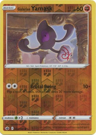 Chilling Reign - 082/198 - Galarian Yamask (Reverse Holo)