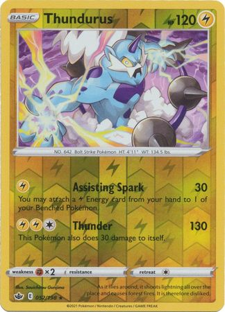 Chilling Reign - 052/198 - Thundurus (Reverse Holo)