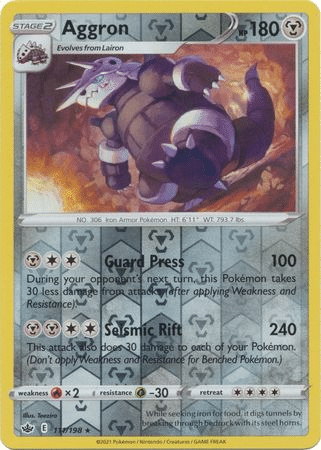 Chilling Reign - 111/198 - Aggron (Reverse Holo)