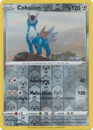 Chilling Reign - 114/198 - Cobalion (Reverse Holo)