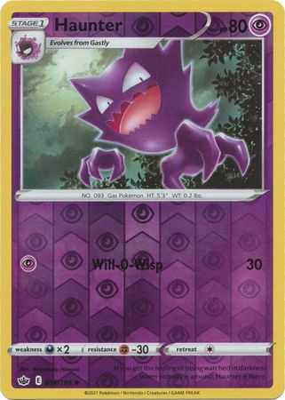 Chilling Reign - 056/198 - Haunter (Reverse Holo)