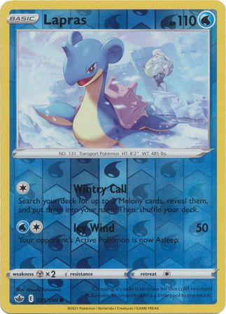 Chilling Reign - 029/198 - Lapras (Reverse Holo)