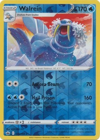 Chilling Reign - 039/198 - Walrein (Reverse Holo)