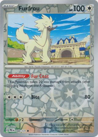 Prismatic Evolutions - 088/131 - Furfrou (Reverse Holo)