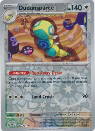 Prismatic Evolutions - 080/131 - Dudunsparce (Reverse Holo)