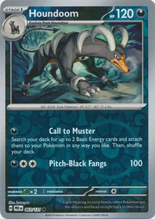 Prismatic Evolutions - 063/131 - Houndoom (Reverse Holo)
