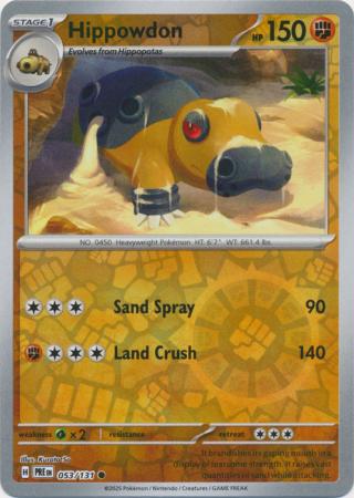 Prismatic Evolutions - 053/131 - Hippowdon (Reverse Holo)