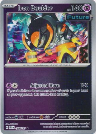 Prismatic Evolutions - 046/131 - Iron Boulder (Reverse Holo)