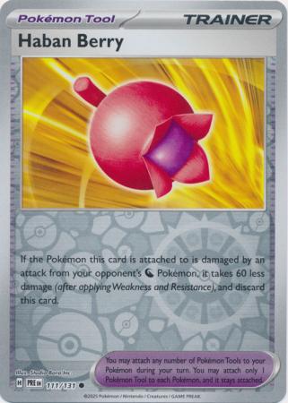 Prismatic Evolutions - 111/131 - Haban Berry (Reverse Holo)