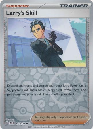 Prismatic Evolutions - 115/131 - Larry's Skill (Reverse Holo)