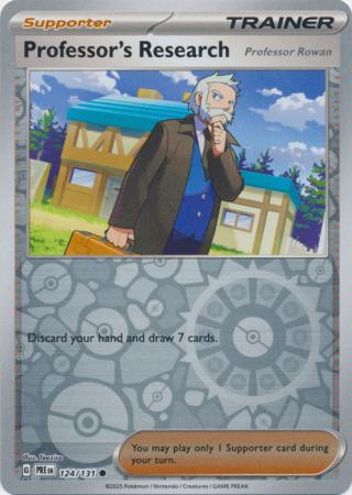 Prismatic Evolutions - 124/131 - Professor's Research Rowan (Reverse Holo)