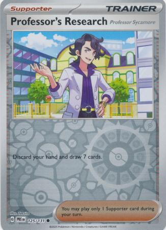 Prismatic Evolutions - 125/131 - Professor's Research Sycamore (Reverse Holo)